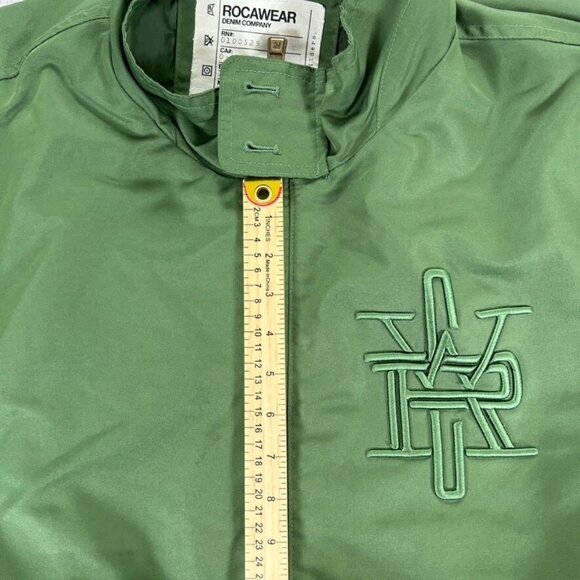Vintage Rocawear Jacket Men's 3XL Green Pockets Light Soft - Picture 11 of 12